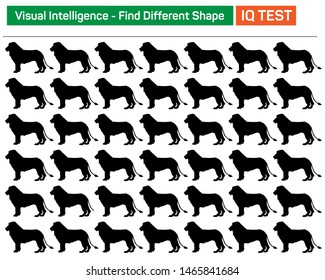 Find different shape - Visual intelligence questions