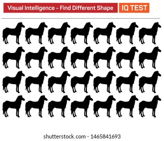 Find different shape - Visual intelligence questions