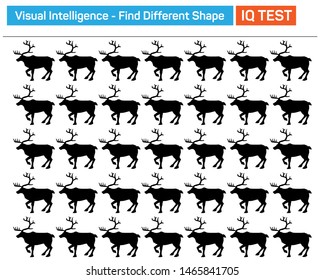 Find different shape - Visual intelligence questions