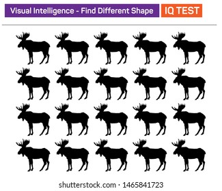 Find different shape - Visual intelligence questions