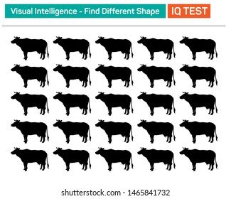 Find different shape - Visual intelligence questions