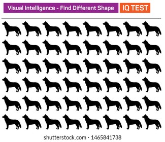 Find different shape - Visual intelligence questions