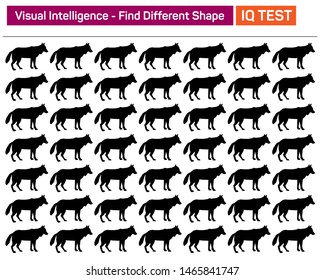 Find different shape - Visual intelligence questions