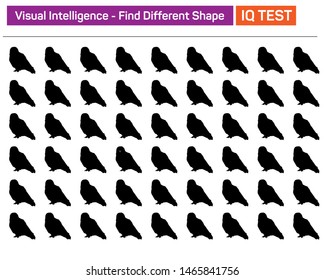Find different shape - Visual intelligence questions