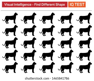 Find different shape - Visual intelligence questions