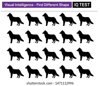Find different shape - Visual intelligence