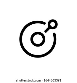 find disc icon. Perfect for application, web, logo and presentation template. icon design line style