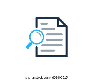 Find Docs Paper Icon Logo Design Element