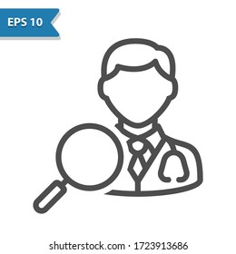 Find Doctor Icon. Professional, pixel perfect icon, EPS 10 format.