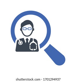 Find Doctor Icon, Vector Graphics