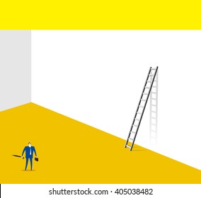Find exit / Find a way to overcome a plight.