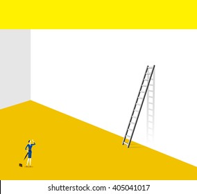 Find exit / Find a way to overcome a plight.