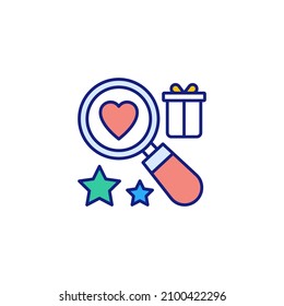 Find Favorite Product Icon In Vector. Logotype