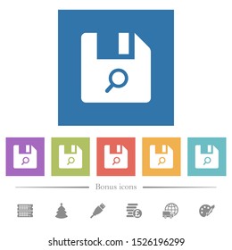 Find file flat white icons in square backgrounds. 6 bonus icons included.
