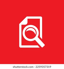 Find file line icon, common graphic resource, and vector illustration.