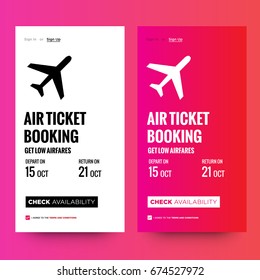 Find A Flight Air Ticket Booking Get Low Airfares UI Screen Design