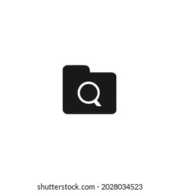 find folder black icon isolated white background, for web, app, and presentation 