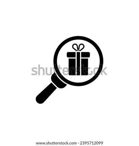 find gift concept line icon. Simple element illustration. find gift concept outline symbol design.