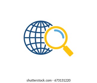 Find Global Icon Logo Design Element