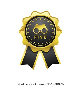 Find golden Vector Icon Design
