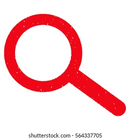 Find grainy textured icon for overlay watermark stamps. Flat symbol with dust texture. Dotted vector red ink rubber seal stamp with grunge design on a white background.