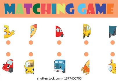 Find the half of the pictures. Cartoon illustration. Illustration of machines