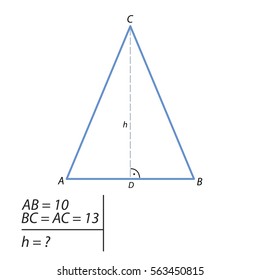 isosceles triangle height