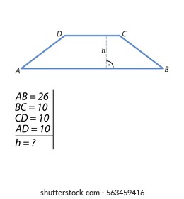 Find the height of the trapezoid