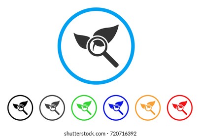 Find Herbs rounded icon. Style is a flat find herbs grey symbol inside light blue circle with black, gray, green, blue, red, orange variants. Vector designed for web and software interfaces.