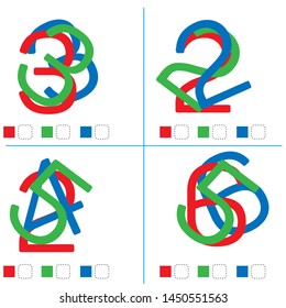 Encuentra el número oculto. Preguntas prácticas Preguntas de inteligencia Preguntas prácticas. Hoja de cálculo. Juego de rompecabezas matemático. Aprender matemáticas, tareas para la adición para niños en edad preescolar.