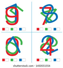 Find the hidden number. Vector
