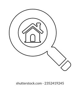 Find home Icon in Outline Style