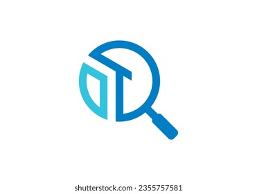 find home logo design. creative search house symbol icon vector.
