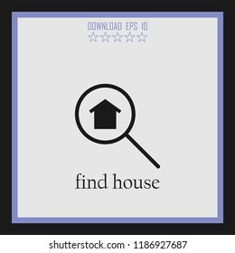 find house  vector icon