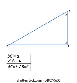 Find the hypotenuse and the second catheter. 