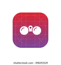 find icon. binoculars vector eps10 icon