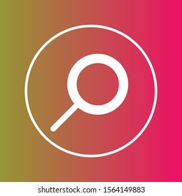  Find icon isolated on abstract background

