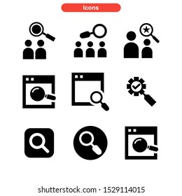 find icon isolated sign symbol vector illustration - Collection of high quality black style vector icons
