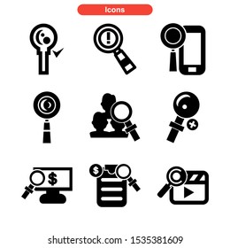 find icon isolated sign symbol vector illustration - Collection of high quality black style vector icons
