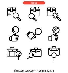 find icon isolated sign symbol vector illustration - Collection of high quality black style vector icons
