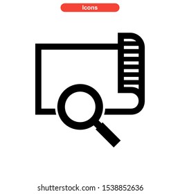 find icon isolated sign symbol vector illustration - high quality black style vector icons
