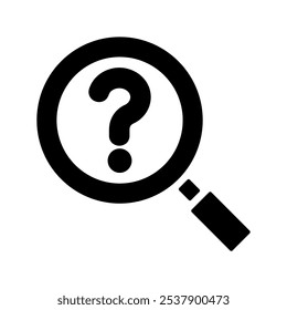 ícone Localizar. Ilustração isolada de vetor em fundo branco.Ilustração simples de vetor de preenchimento preto