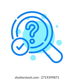 Buscar Icono En La Ilustración vectorial De Formas