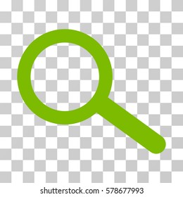 Find icon. Vector illustration style is flat iconic symbol, eco green color, transparent background. Designed for web and software interfaces.