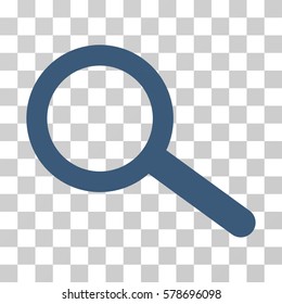 Find icon. Vector illustration style is flat iconic symbol, blue color, transparent background. Designed for web and software interfaces.