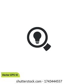find an idea icon illustration, vector eps 10, company logo template