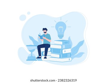 Find ideas from the book trending concept flat illustration