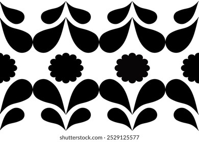 Encontre o vetor de ilustração padrão sem emenda no estilo damask motivo para papel de parede, roupas, cortinas, tecido, moda e design de têxteis isolado sobre fundo branco.