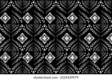 Encuentre el Vector de la ilustración, modelo inconsútil del diamante en motivos del estilo del damasco convenientes para la ropa, el Fondo de pantalla, la cortina, la tela, la moda y el diseño de los textiles aislados sobre fondo negro. En archivo de los Archivar eps