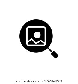 buscar el icono de imagen. icono de aplicación. perfecto para logotipo, sitio web, aplicación, presentación y más productos. diseño de iconos estilo sólido